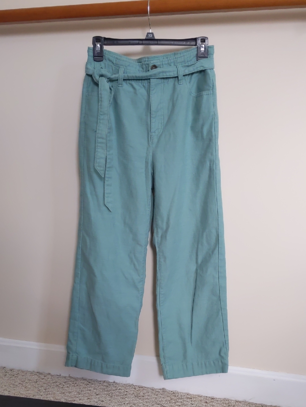 J. Crew Factory Cropped Pants - Seafoam